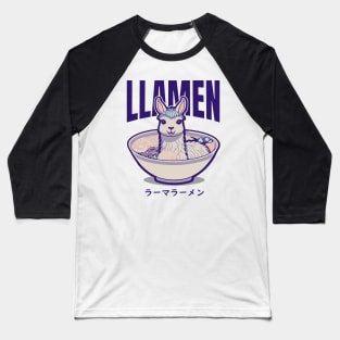 Llamen - Llama Ramen Baseball T-Shirt
